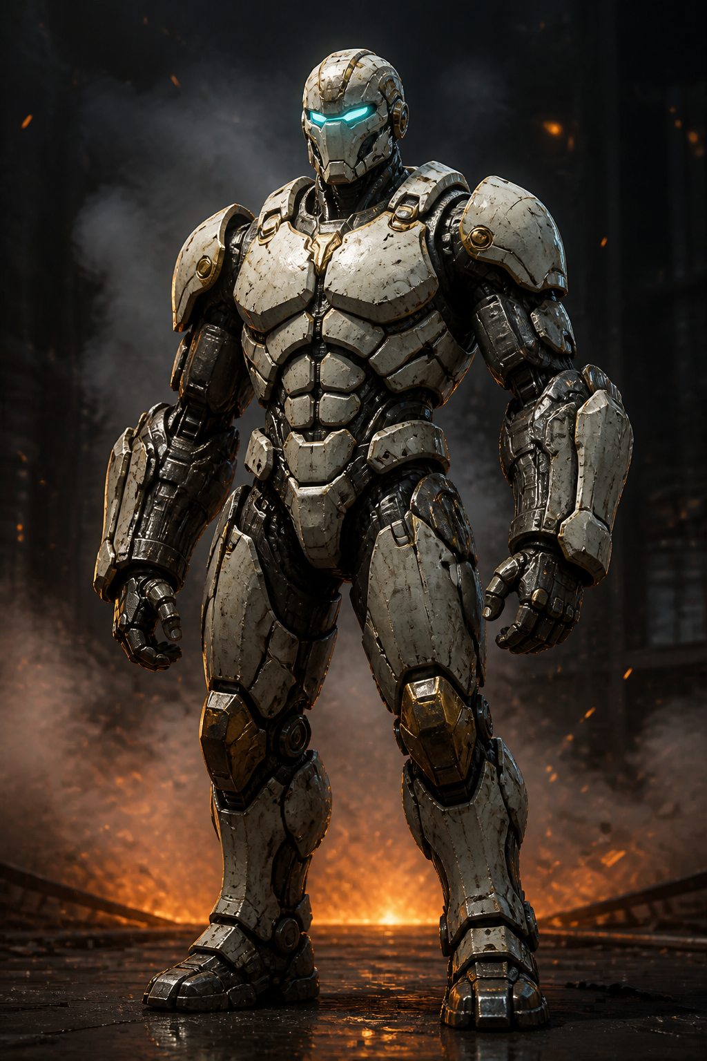 Iron Saint, an armored arena fighter